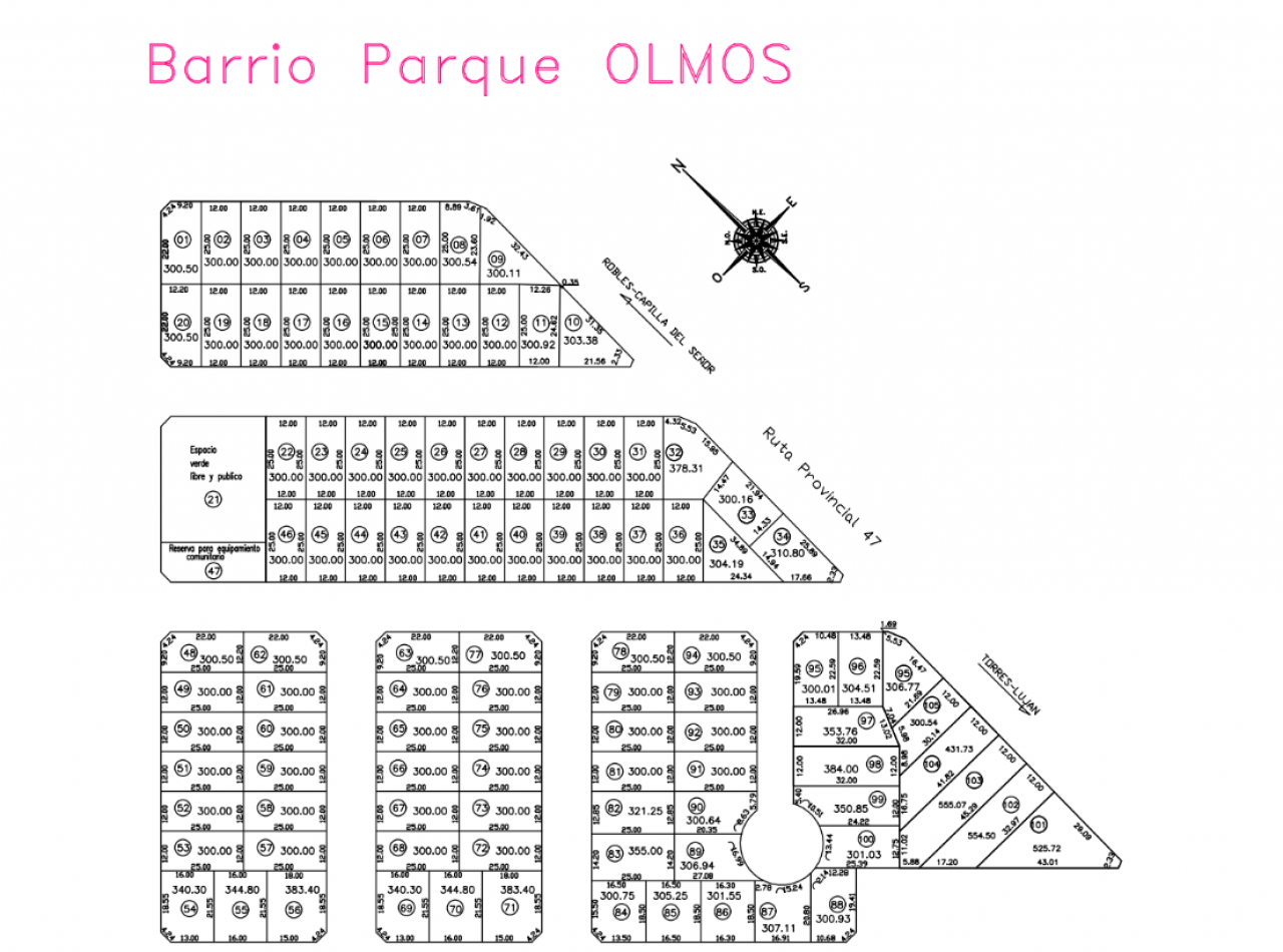 LOTE EN BARRIO PARQUE OLMOS - Parada Robles - Partido de Exaltacion de la Cruz