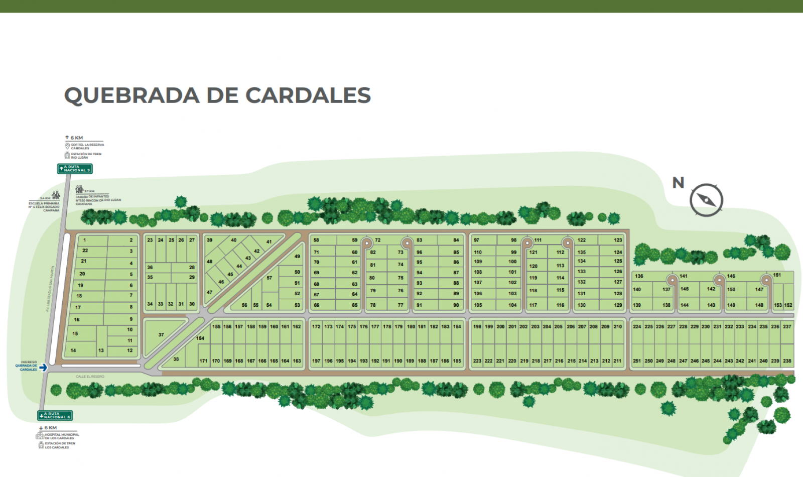 Lotes en Barrio Quebrada de Cardales - Los Cardales - Partido de Exaltacion de la Cruz