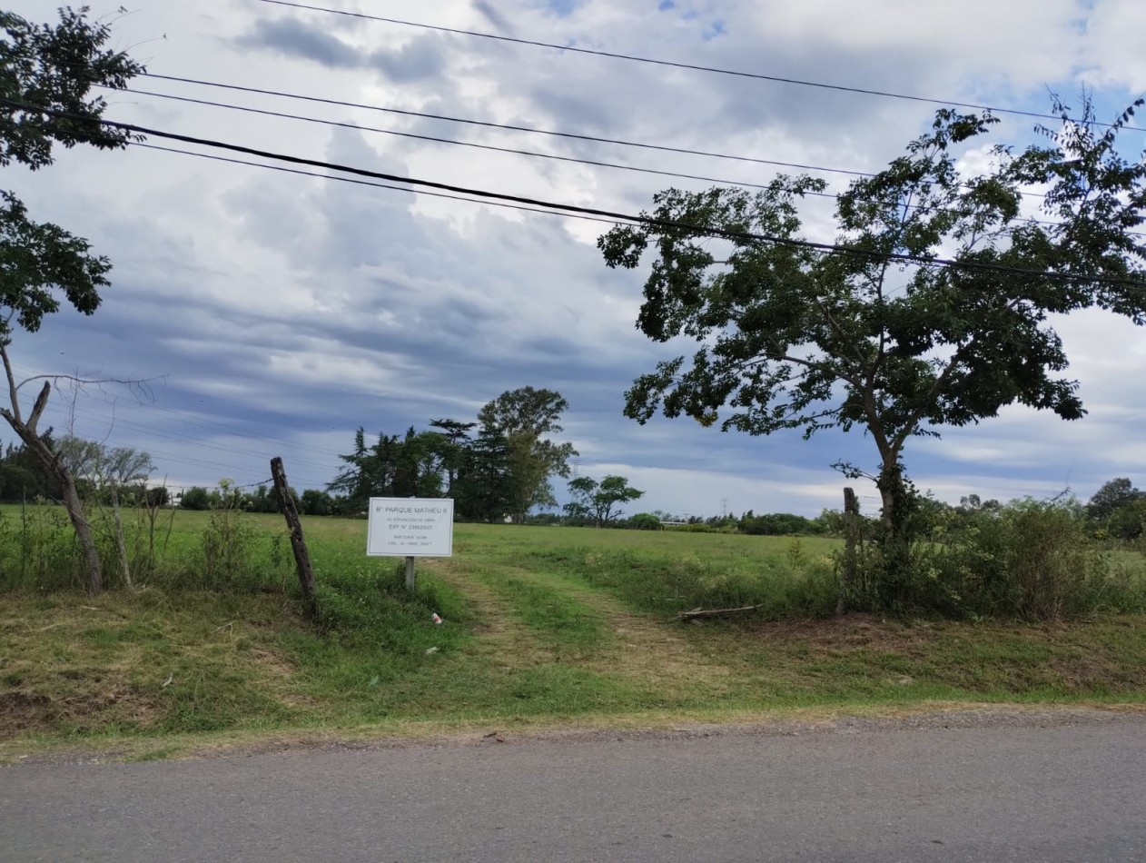 LOTE - "BARRIO PARQUE MATHEU II" - MATHEU, ESCOBAR a metros de la Ruta 25