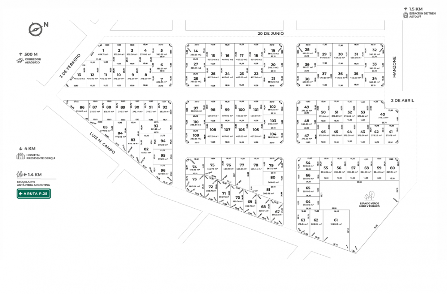 LOTE EN BARRIO PARQUE ASTOLFI III - VILLA ASTOLFI - PARTIDO DE PILAR