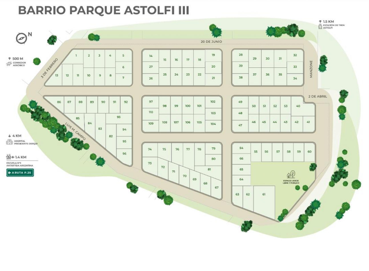 LOTE EN BARRIO PARQUE ASTOLFI III - VILLA ASTOLFI - PARTIDO DE PILAR