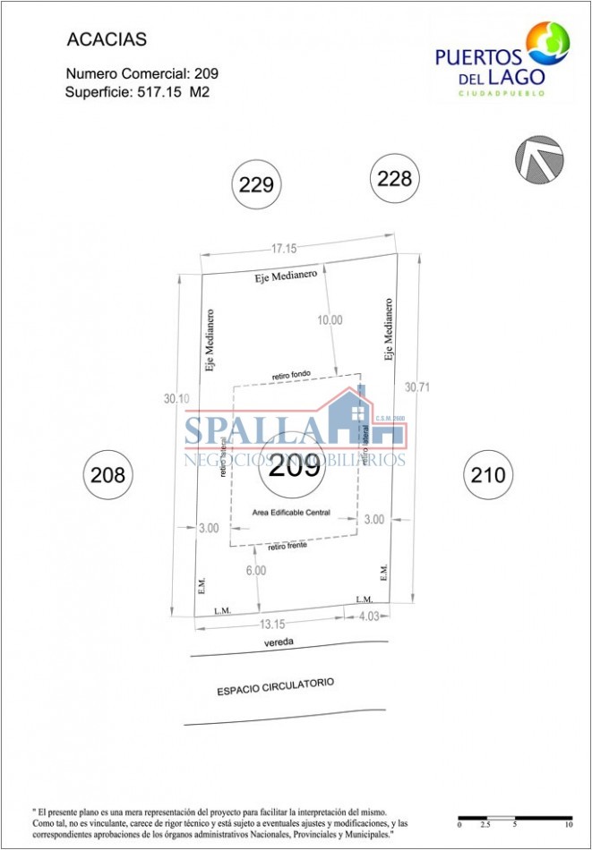 VENTA LOTE LAS ACACIAS PUERTOS DEL LAGO, ESCOBAR