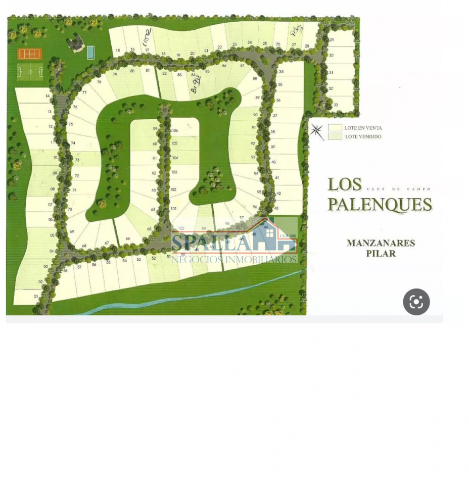 VENTA LOTE CENTRAL BARRIO CERRADO LOS PALENQUES - MANZANARES