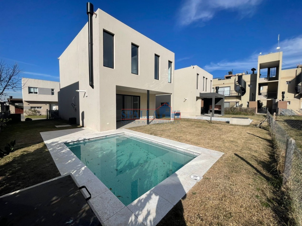 ALQUILER CASA 4 AMBIENTES CON PILETA BARRIO CERRADO EL ALJIBE FATIMA PILAR