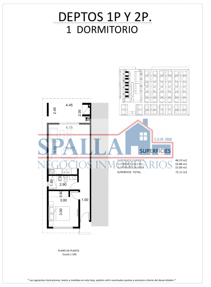 Departamento en Venta A ESTRENAR en Barrio Chic Village Pilar - 2 Ambientes - PILAR