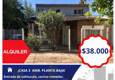 CASA 3 AMBIENTES EN MUÑIZ
